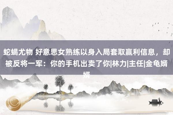 蛇蝎尤物 好意思女熟练以身入局套取赢利信息，却被反将一军：你的手机出卖了你|林力|主任|金龟婿
