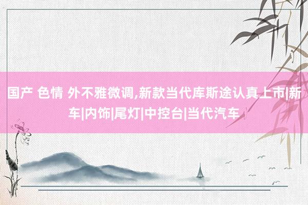 国产 色情 外不雅微调，新款当代库斯途认真上市|新车|内饰|尾灯|中控台|当代汽车