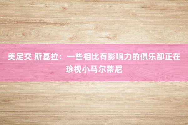 美足交 斯基拉：一些相比有影响力的俱乐部正在珍视小马尔蒂尼
